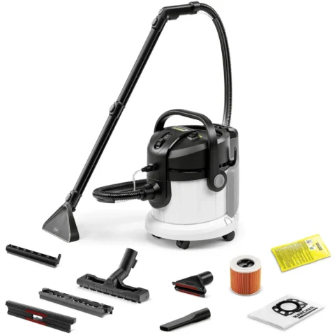 Karcher Aspirator cu Spray-Extractie SE 4 1.081-150.0 Aspirare Uscata / Umeda Rezervor 4L 1000W Alb/Negru