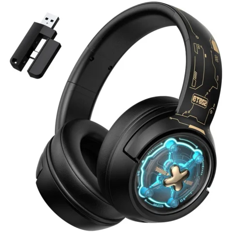 Onikuma Casti Gaming GT802 Bluetooth / Wireless 2.4GHz Negru