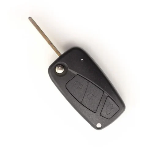 Carguard Carcasa pentru Cheie Fiat Tip Briceag 3 Butoane Negru