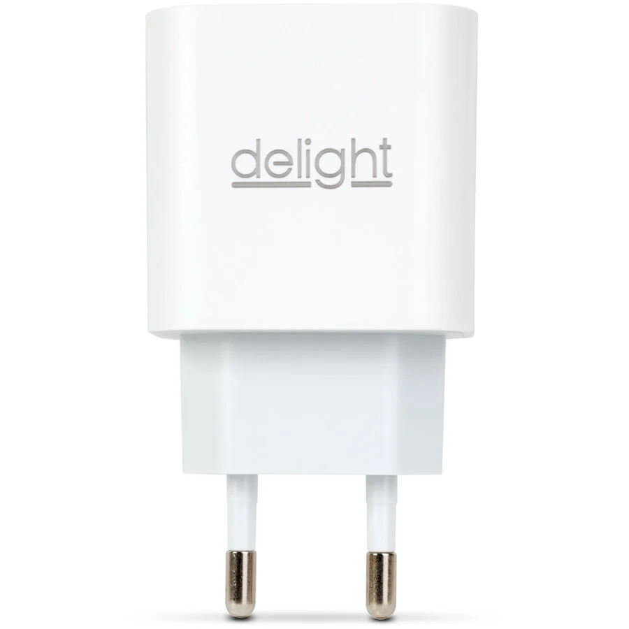 Delight Incarcator Rapid USB C PD 20W Adaptor Priza Type C Universal Fast Charge Alb