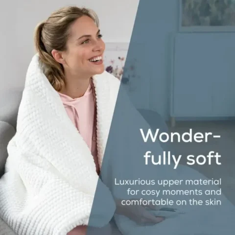 Beurer Incalzitor corporal HD 82 Helsinki heated blanket, white, 130 x 180 cm
