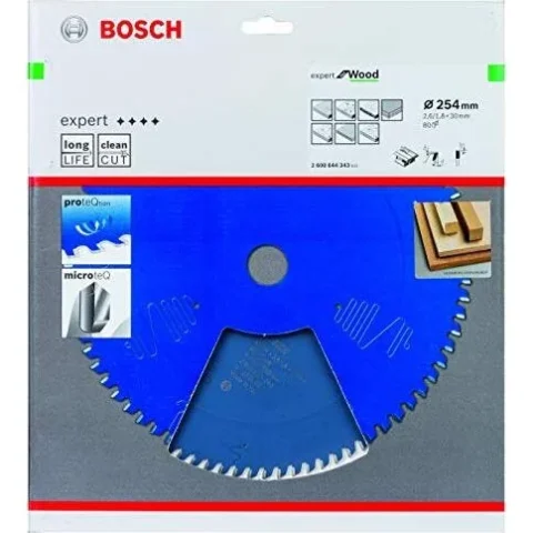 Bosch Powertools Bosch circular saw blade EX WO T 254×30-80 – 2608644343