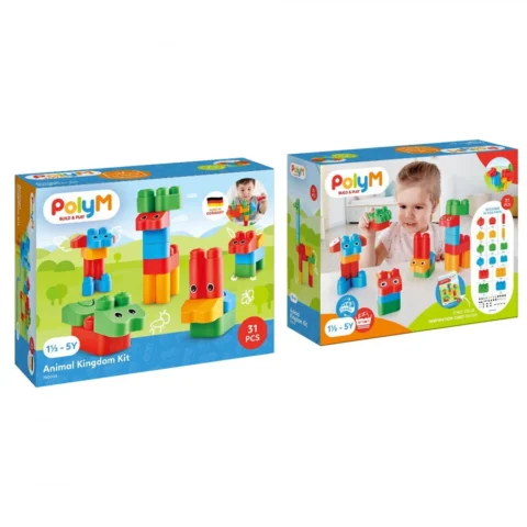 HAPE Set de Constructie Gradina Zoologica 31 piese +18 luni HAPE Set de Constructie Gradina Zoologica 31 piese +18 luni