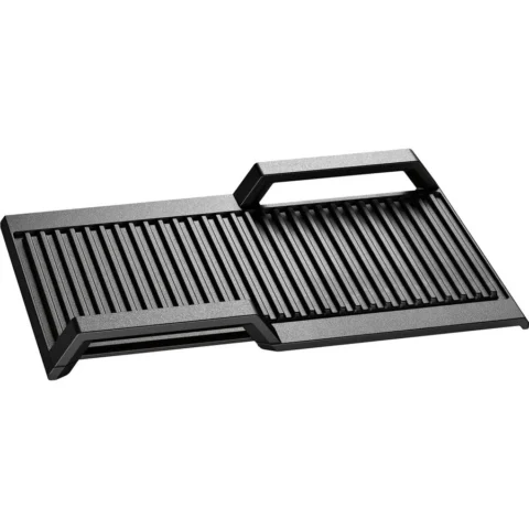 Siemens grill plate HZ390522 (dark grey, ribbed)