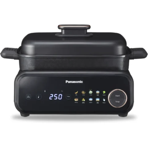Panasonic Multicooker All in One Premium 9 Programe Automate cu Extractor de Fum Negru