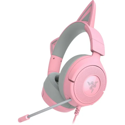 Razer Casti Kraken Kitty V3 X Quartz Gaming Pink/Grey