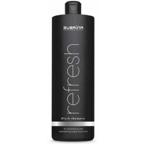 Subrina Professional Sampon pentru Par Blond / Alb Refresh Black 1000ML