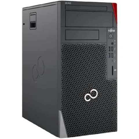 Fujitsu Siemens Sistem desktop Refurbished Fujitsu Celsius W5010 Intel Core i7-10700 16GB 256GB SSD Quadro P620 Windows 11 Pro Black