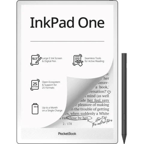PocketBook E-reader InkPad One 1030 10.3Inch E-ink Mobius 32GB Wi-Fi Matte Black