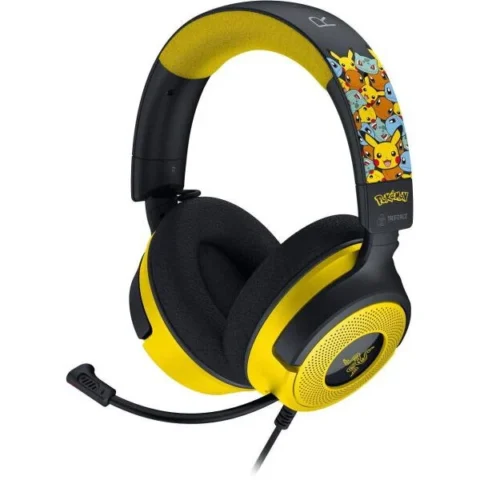 Razer Casti Gaming cu Fir Kraken V4 X – Pokémon Edition Negru/Galben