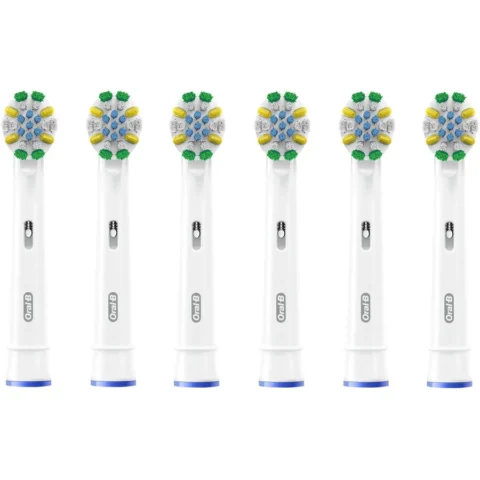 Braun Oral-B Pro Deep Cleaning Brush Heads Pack of 6 (White)