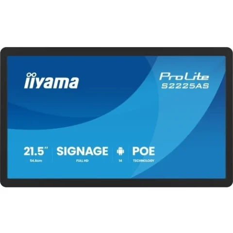 Iiyama Monitor Seria ProLite S2225AS-B1P 21.5inch 1920 x 1080pixel Negru