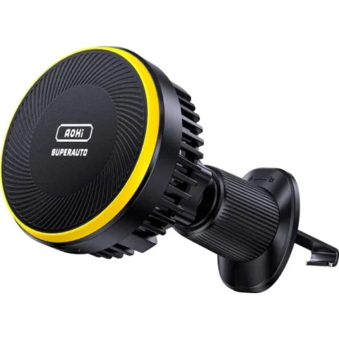 AOHi Incarcator Superauto Self- Cooling Magnetic 15W Negru