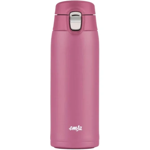 Emsa TRAVEL MUG light thermal mug 0.4 liters (pink, flip lid)
