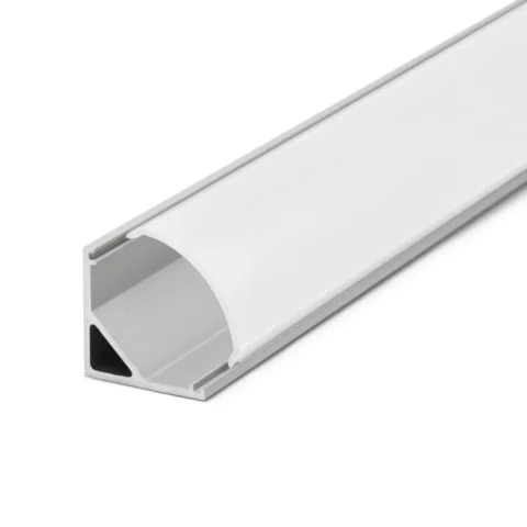 Phenom Capac Profil LED 2m Difuzor Banda LColt Policarbonat Compatibil Profil Aluminiu Opal