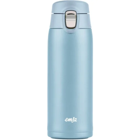 Emsa TRAVEL MUG light thermal mug (light blue, 0.4 liters, flip lid)