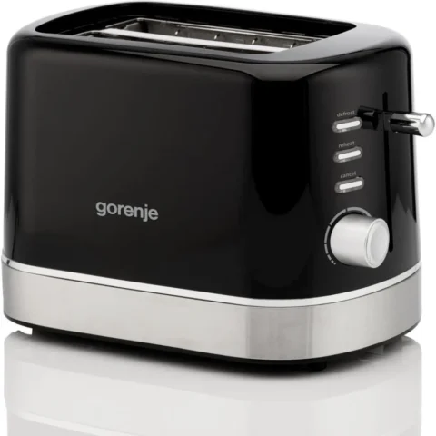 Gorenje Prajitor de Paine T800DB 2 Felii 7 Niveluri de Rumenire 800W Negru/Argintiu