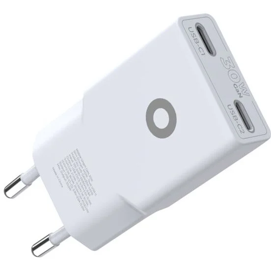 Mobile Origin Incarcator Slim MO18, 2 x USB-C, 30W, Alb