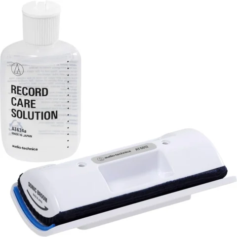 Audio Technica Audio-Technica Record Cleaning Kit AT6012, Cleaning Agent (60ml, with Velvet Brush Pad)