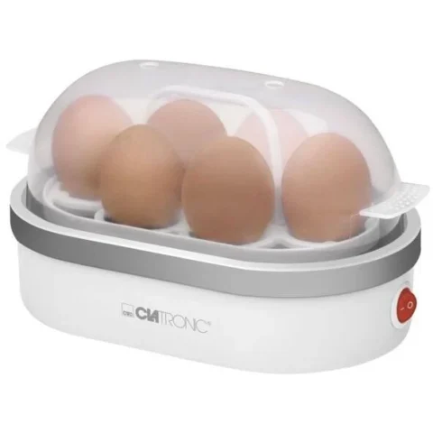 Clatronic Fierbator egg cooker EK 3497 400W whiteite / silver – for 6 eggs