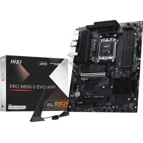 MSI Placa de baza PRO B850-S EVO WIFI (black/silver)