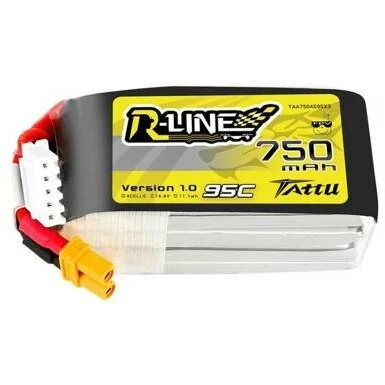 Tattu Baterie R-Line 750mAh 14.8V 95C 4S1P JST-XHR
