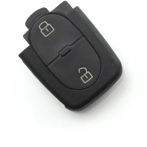 Carguard Carcasa pentru Cheie Audi cu 2 Butoane Baterie 2032 Negru