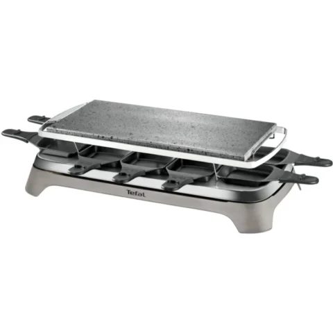 Tefal Gratar electric raclette grill Pierrade PR457B (grey/black, 1,350 watts, for 10 people)
