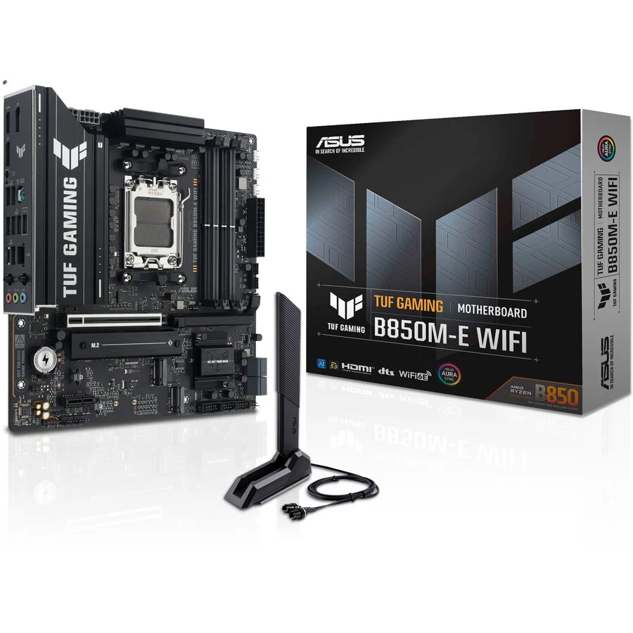 ASUS Placa de baza TUF GAMING B850M-E WIFI, motherboard – Socket AM5