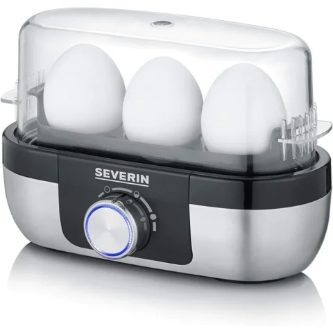 Severin Aparat de Fiert Oua EK 3163 Capacitate 3 Oua 270W Argintiu/Negru