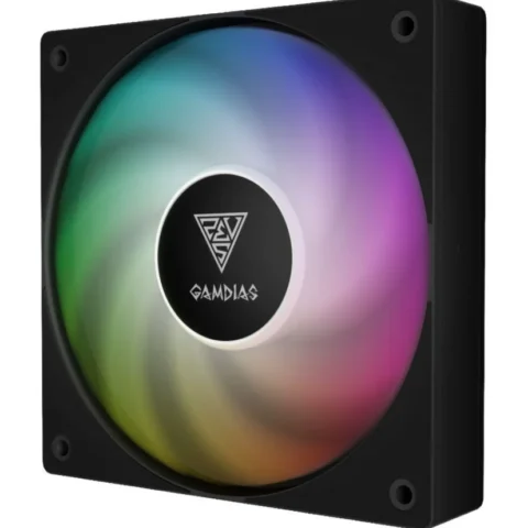 Gamdias Ventilator Notus M1-1201 120mm Negru Iluminare ARGB