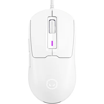 LORGAR Mouse RGB 12000DPI Alb