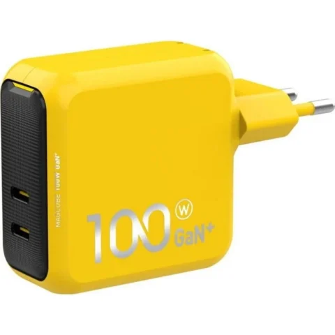 AOHi Incarcator Magcube PD 100W 2x USB-C Galben