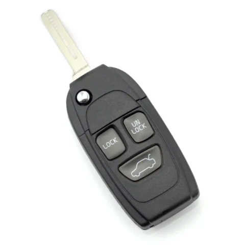 Carguard Carcasa pentru Cheie VOLVO Tip Briceag 3 Butoane Negru