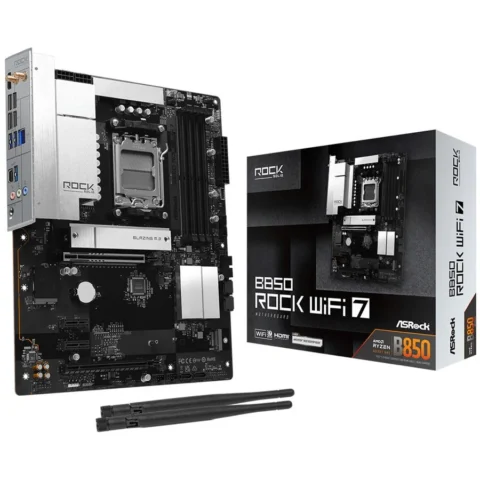 Asrock Placa de Baza Rock WiFi 7 AMD B850 Socket AM5 ATX
