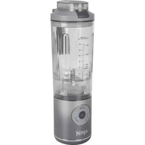 NINJA Cordless Smoothie Maker Blast Max BC251EUSL, Stand Mixer Silver, Battery Operated, 570ml Cup