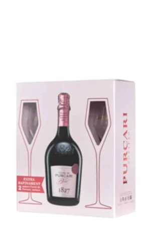 Spumant Purcari Rose Brut + 2 Pahare — Volum 0.75 L
