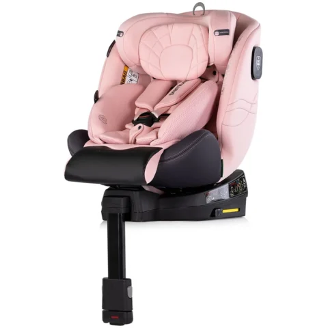 Chipolino Scaun Auto Copii Premium I-Size 40-150CM cu Sistem Isofix Varsta 0 – 12 Ani Maxim 36KG Roz