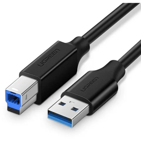 UGREEN Cablu de date US210, USB 3.0 la USB-B, 5Gbps, 2m, Negru