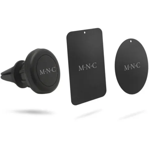 MNC Suport Magnetic Universal cu Fixare in Grila de Ventilatie Negru