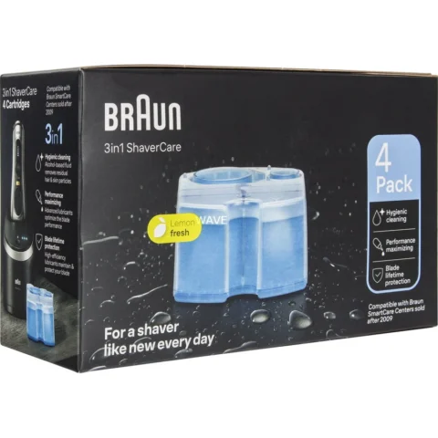 Cartușe de curățare Braun 3-în-1 ShaverCare Cartușe de curățare Braun 3-în-1 ShaverCare