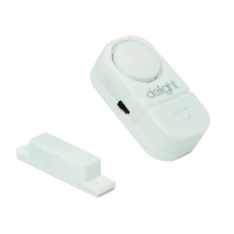 Delight Sonerie cu Senzor Deschidere Usa Fereastra 105dB Alarma Wireless Baterii Incluse