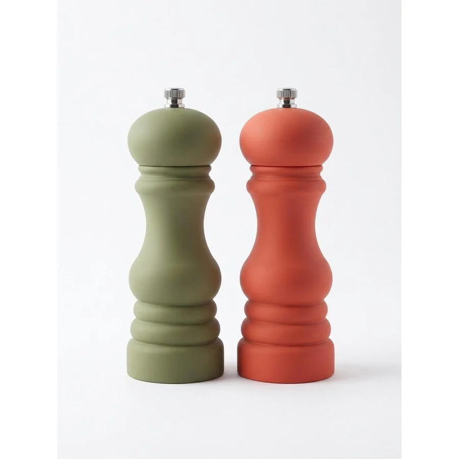 OEM Set Rasnite Sare si Piper 17cm Rosu/Verde