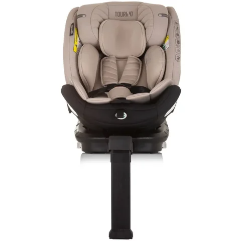 Chipolino Scaun Auto Copii Tourino I-Size 40-150CM cu Sistem Isofix 0 – 12 Ani Maxim 36KG Macadamia Bej