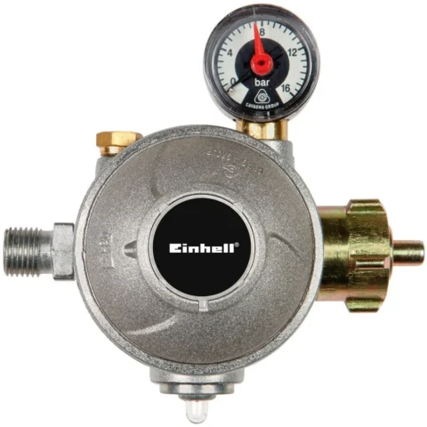 Einhell internal pressure regulator 2332399, 50mbar, pressure reducer for operating gas heaters indoors