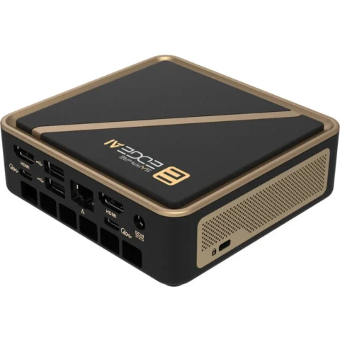 Sapphire Barebone Edge AI 370 UCFF AMD Ryzen AI 9 HX 370 No RAM No SSD AMD Radeon 890M No OS Negru