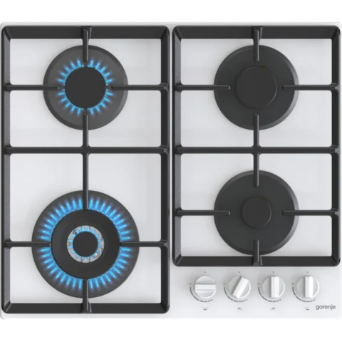 Gorenje Plita Incorporabila GTW641EW Gaz 4 Arzatoare Wok Alb