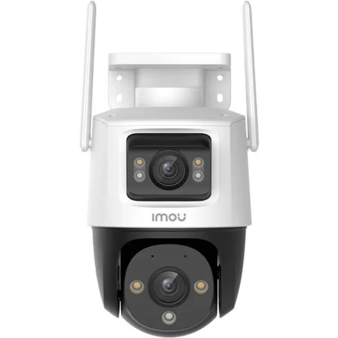 IMOU Camera de Supraveghere pentru Exterior Cruiser Dual 3+3MP Night Vision Iluminare LED Duala IR 30M Wi-Fi IP66 Alb/Negru