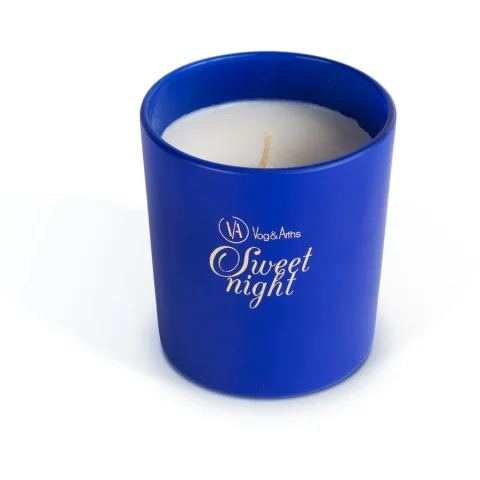 Lumanare Parfumata Sweet Night 125g Aroma Lavanda Ceara Aromata Albastru