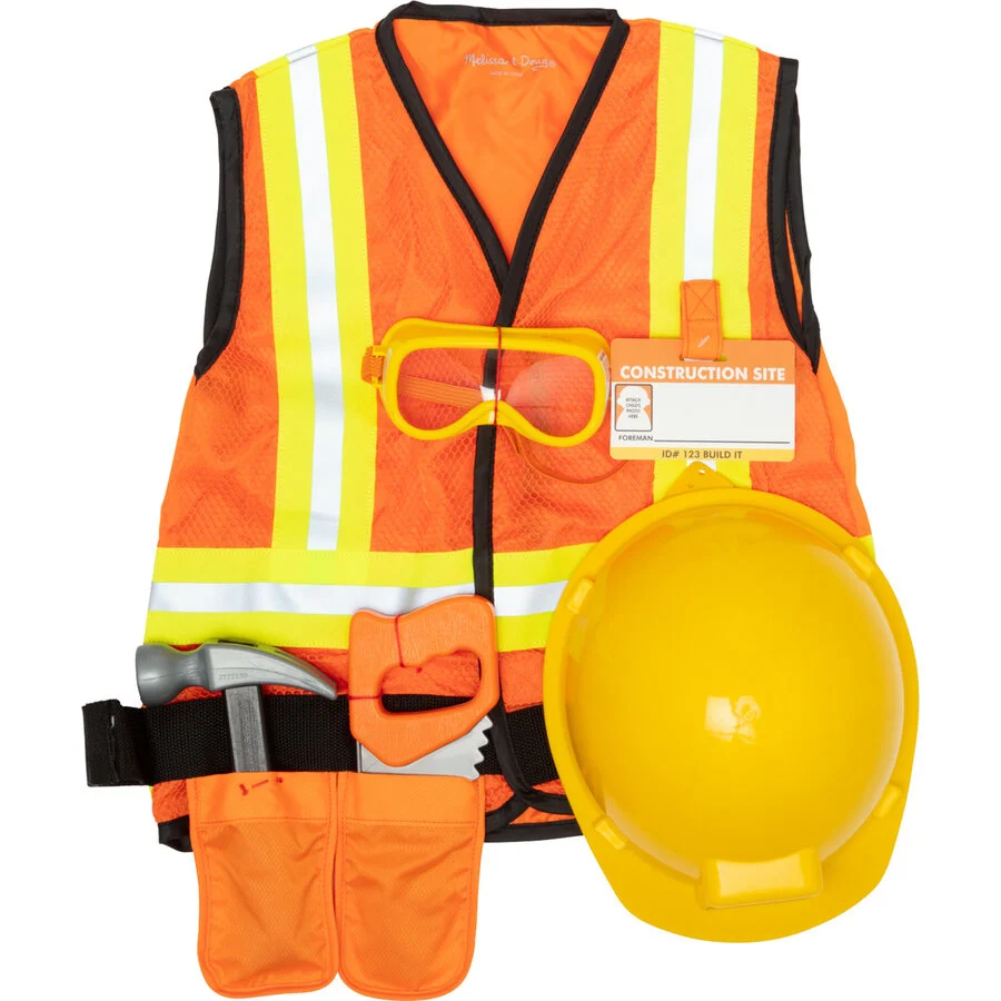 Spinmaster Jucarie Melissa si Doug Construction Worker Costume